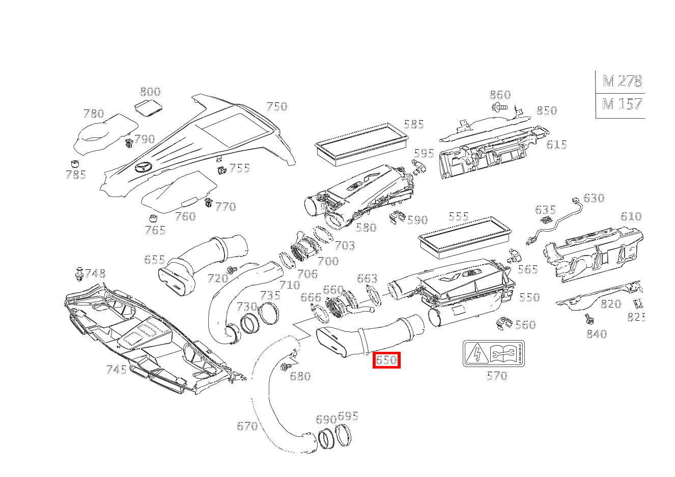 Luftansaugschlauch LINKS Mercedes-AMG E 63 4MATIC T-Modell 212 Luftansaugschlauch LINKS Mercedes-AMG E 63 4MATIC T-Modell 212