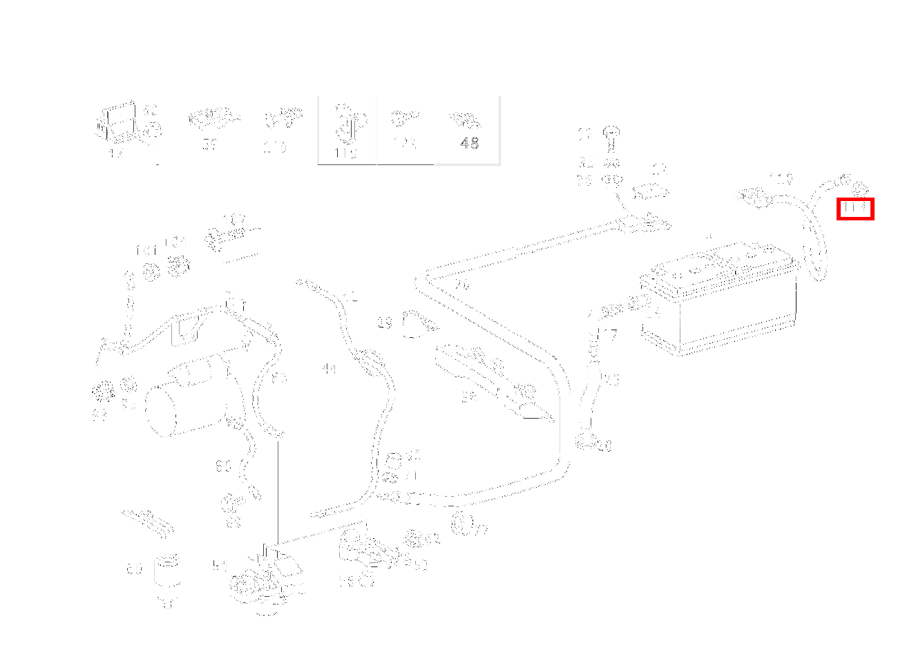 Mutter MINUSLEITUNG AN MASSEBOLZEN; M6 CLK 55 AMG CABR. 208 Mutter MINUSLEITUNG AN MASSEBOLZEN; M6 CLK 55 AMG CABR. 208