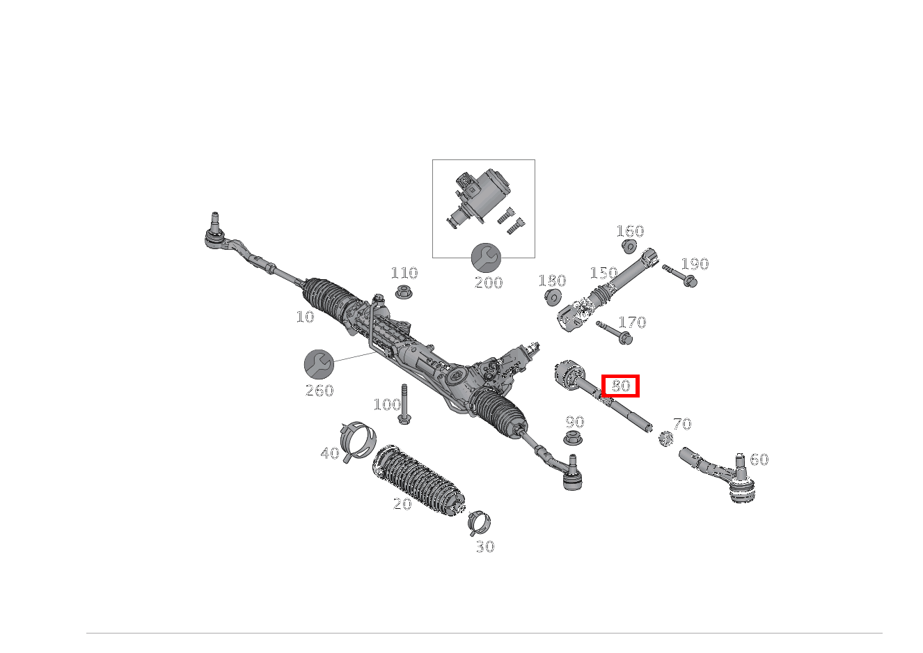 Spurstange INNEN LINKS UND RECHTS SLK55 AMG 172 Spurstange INNEN LINKS UND RECHTS SLK55 AMG 172