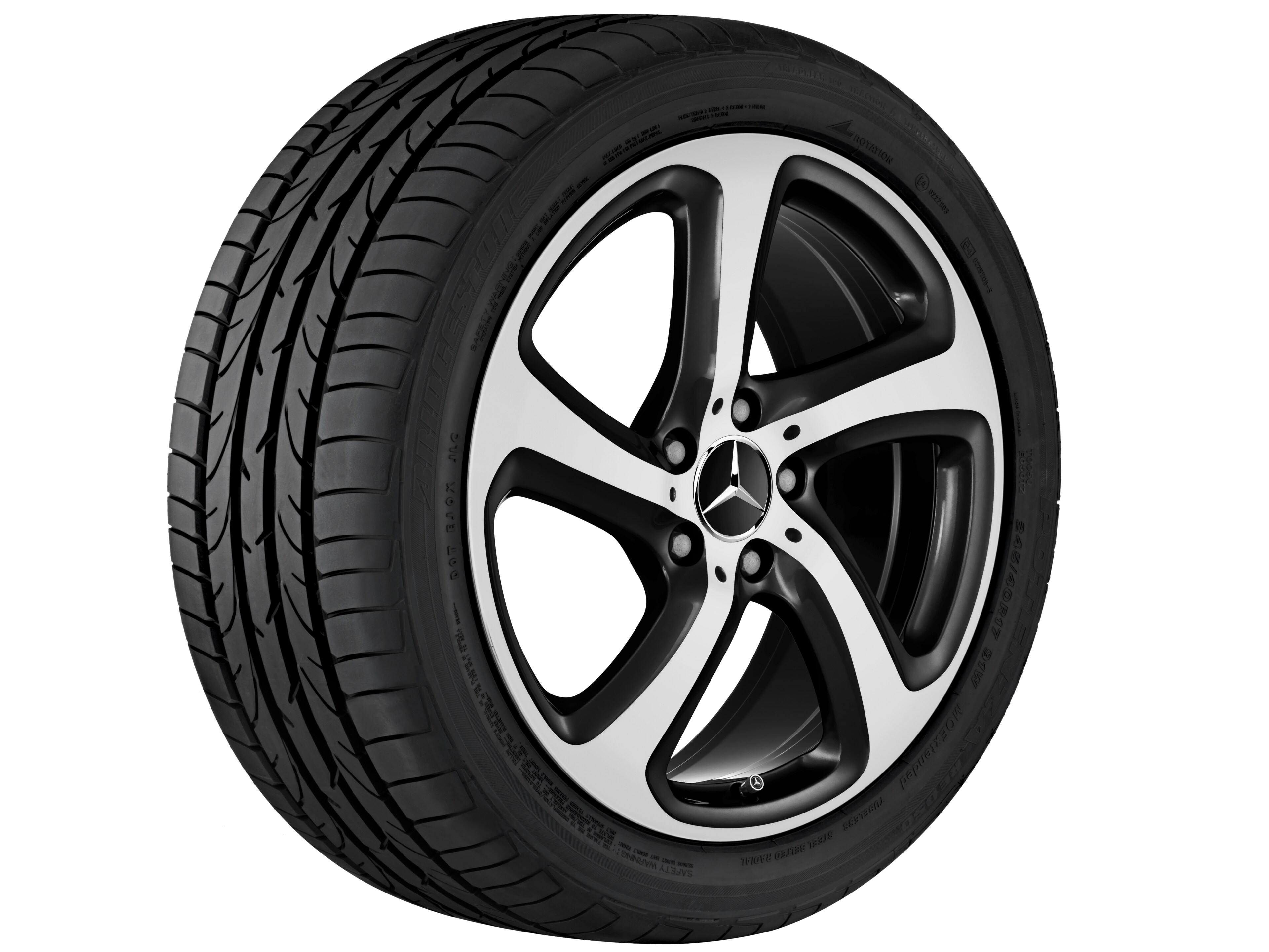 5-Speichen-Rad, 45,7 cm (18 Zoll), glanzgedre