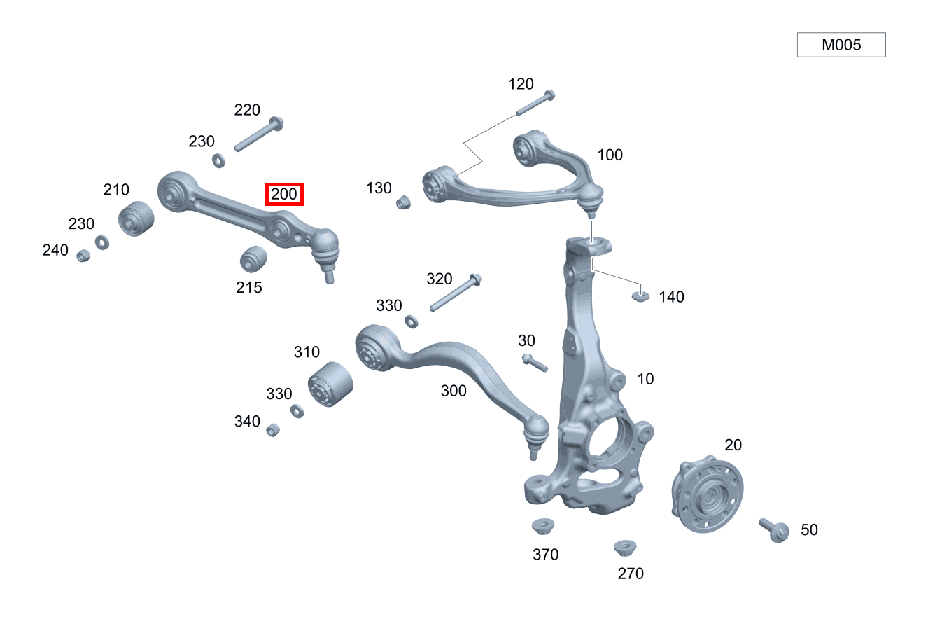 Federlenker Rechts Mercedes-AMG E 53 4MATIC+ Cabriolet 238 Federlenker Rechts Mercedes-AMG E 53 4MATIC+ Cabriolet 238