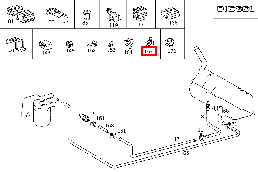SCHLAUCHHALTER S 350 Turbodiesel 140 SCHLAUCHHALTER S 350 Turbodiesel 140