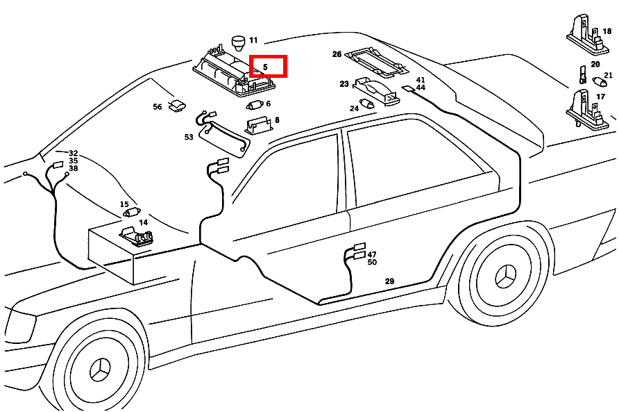 Innenleuchte DACHRAHMEN VORN TOYOTA VERSO 201