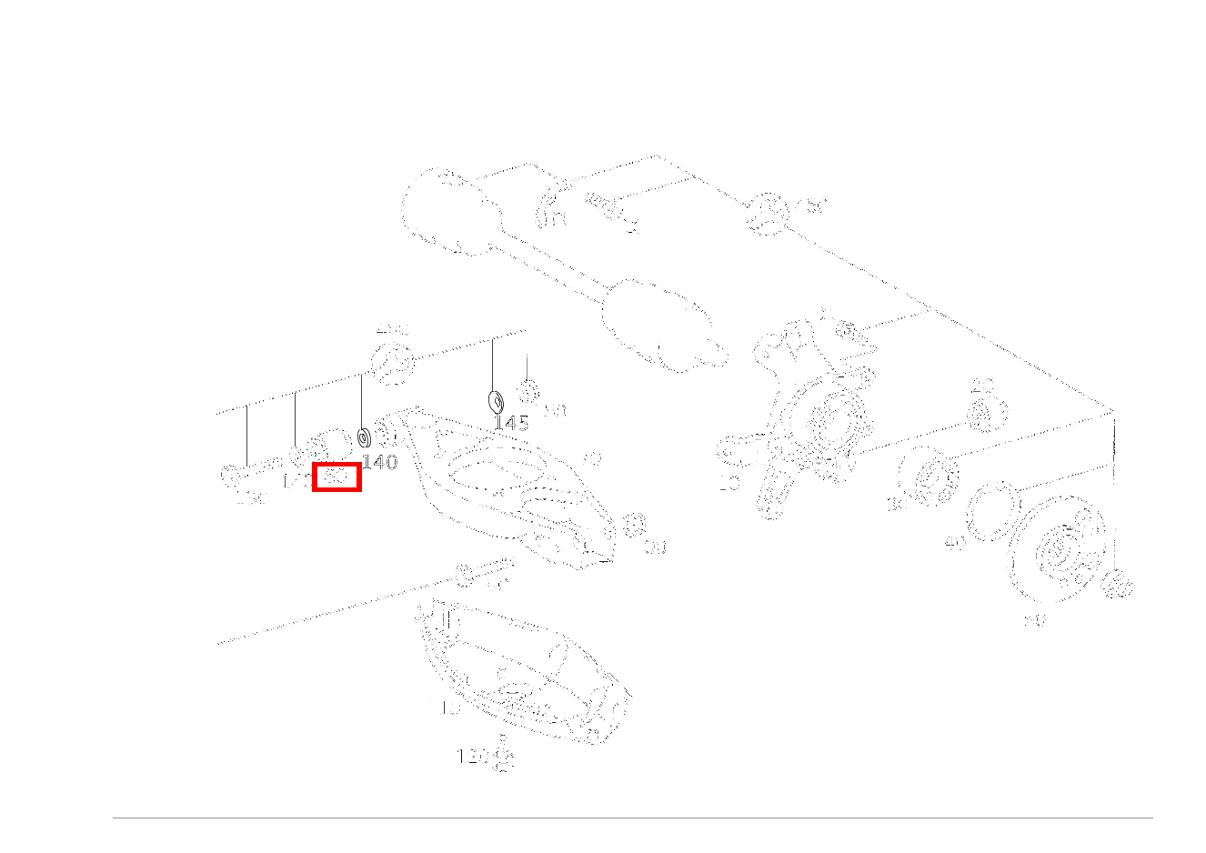Gummilager LINKS UND RECHTS CL 230 Kompressor 203