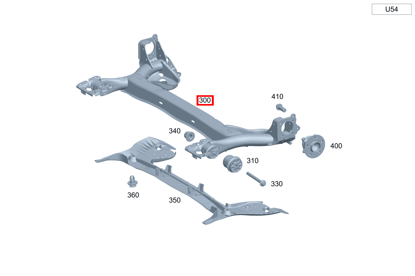 VERBUNDLENKERACHSE B 180 d 246 VERBUNDLENKERACHSE B 180 d 246