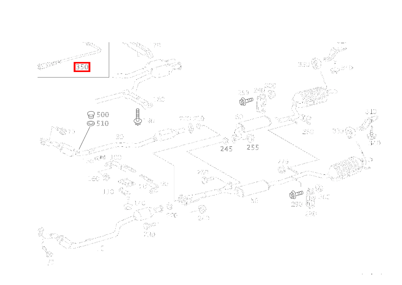 Lambdasonde O2-SONDE RECHTS VOR KAT S 350 L 4-MATIC 220