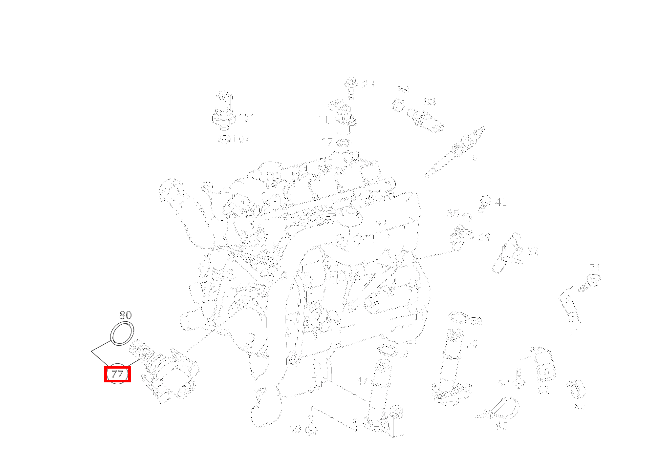 Temperatursensor TEMPERATURFUEHLER ANSAUGLUFT CL 220 CDI 203