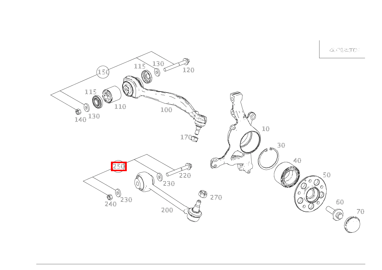 TEILESATZ STELLSCHRAUBE Nur für Einstellarbeiten C 180 KOMPRESSOR T-Modell BlueEFFICIENCY 240