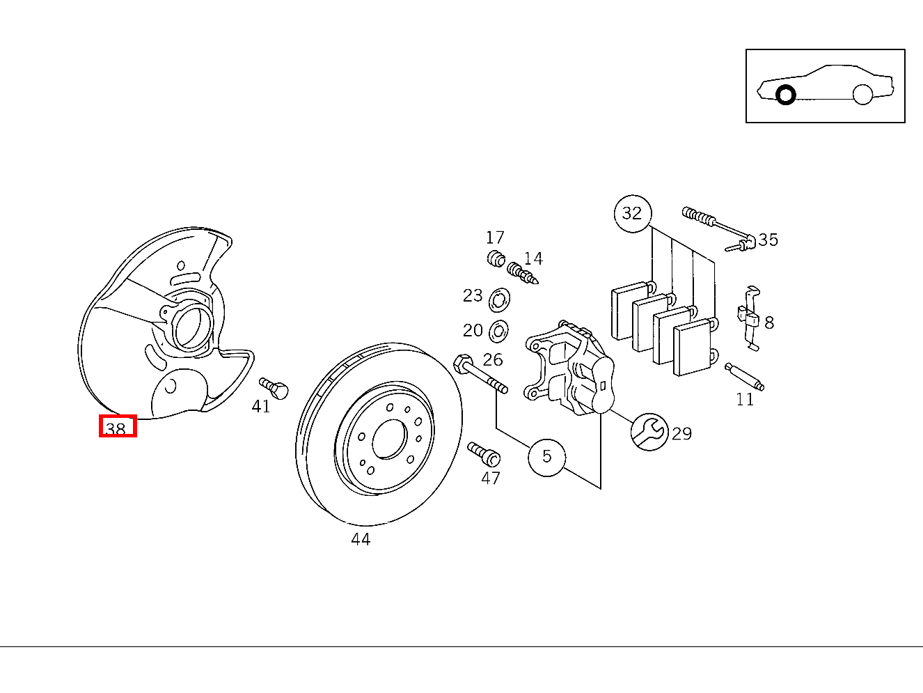 Schutzblech LINKS SL 500/500 SL 129