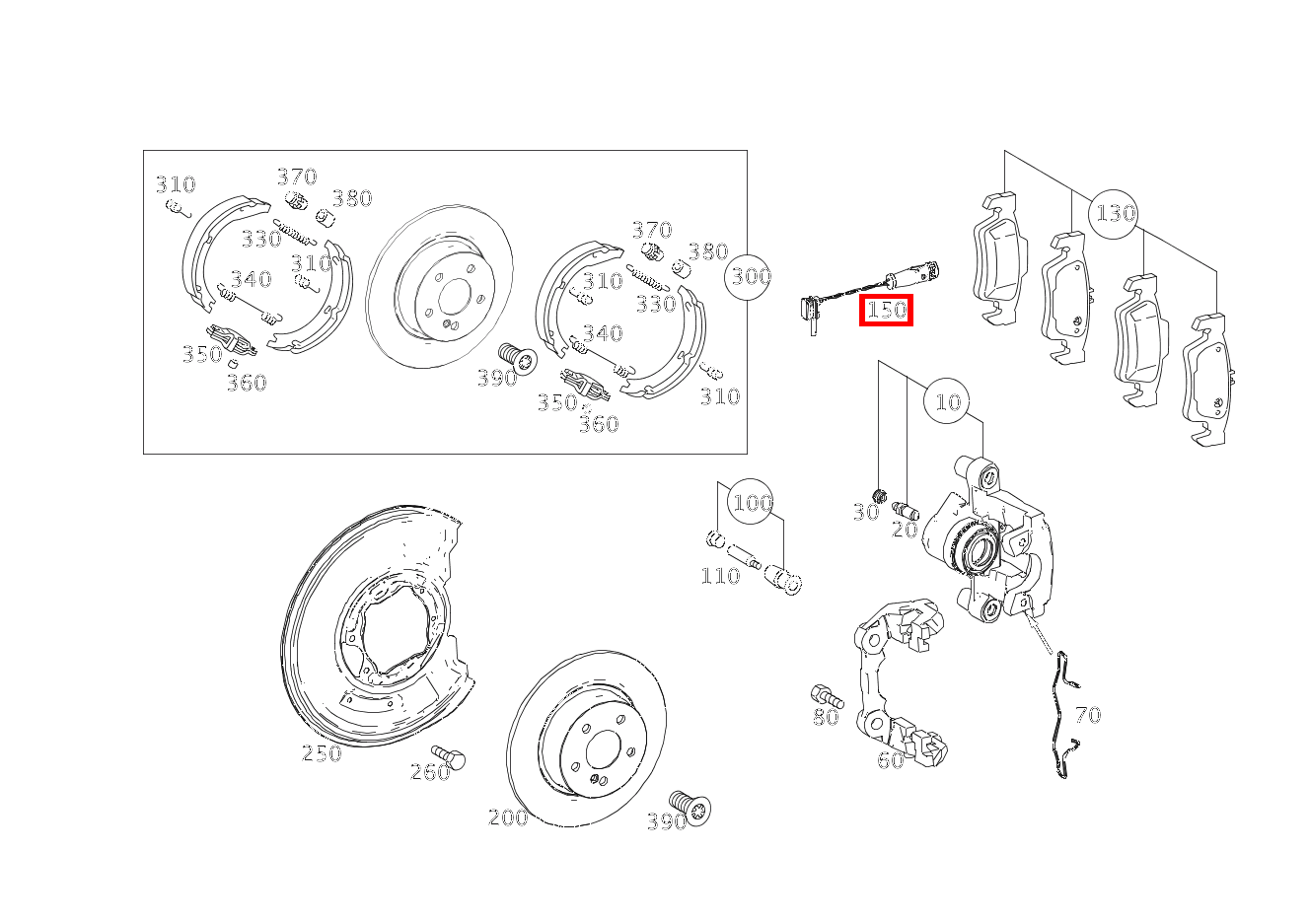 Belagverschleisssensor Bremsbelagverschleißanzeige GLK 350 4MATIC 204 Belagverschleisssensor Bremsbelagverschleißanzeige GLK 350 4MATIC 204