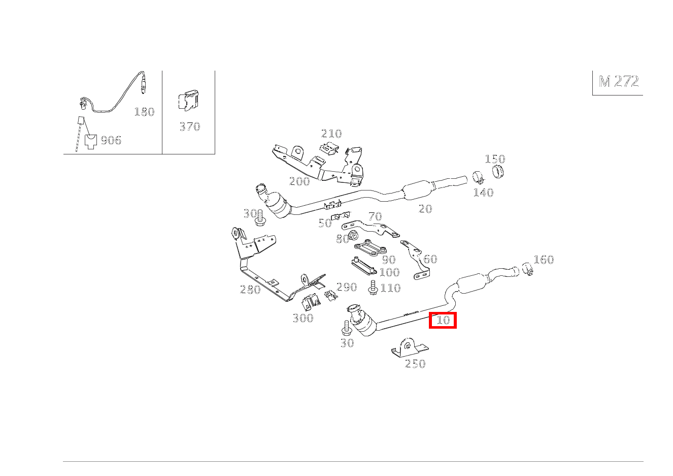 Abgasleitung LINKS C 300 T-Modell BCA 204 Abgasleitung LINKS C 300 T-Modell BCA 204