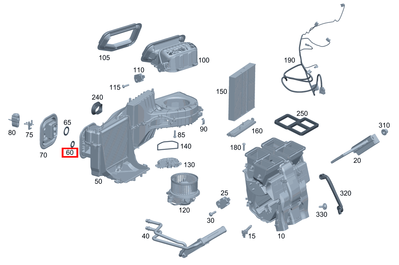 PROFILDICHTRING Expansionsventil an Verdampfer GLA 200 4MATIC 247