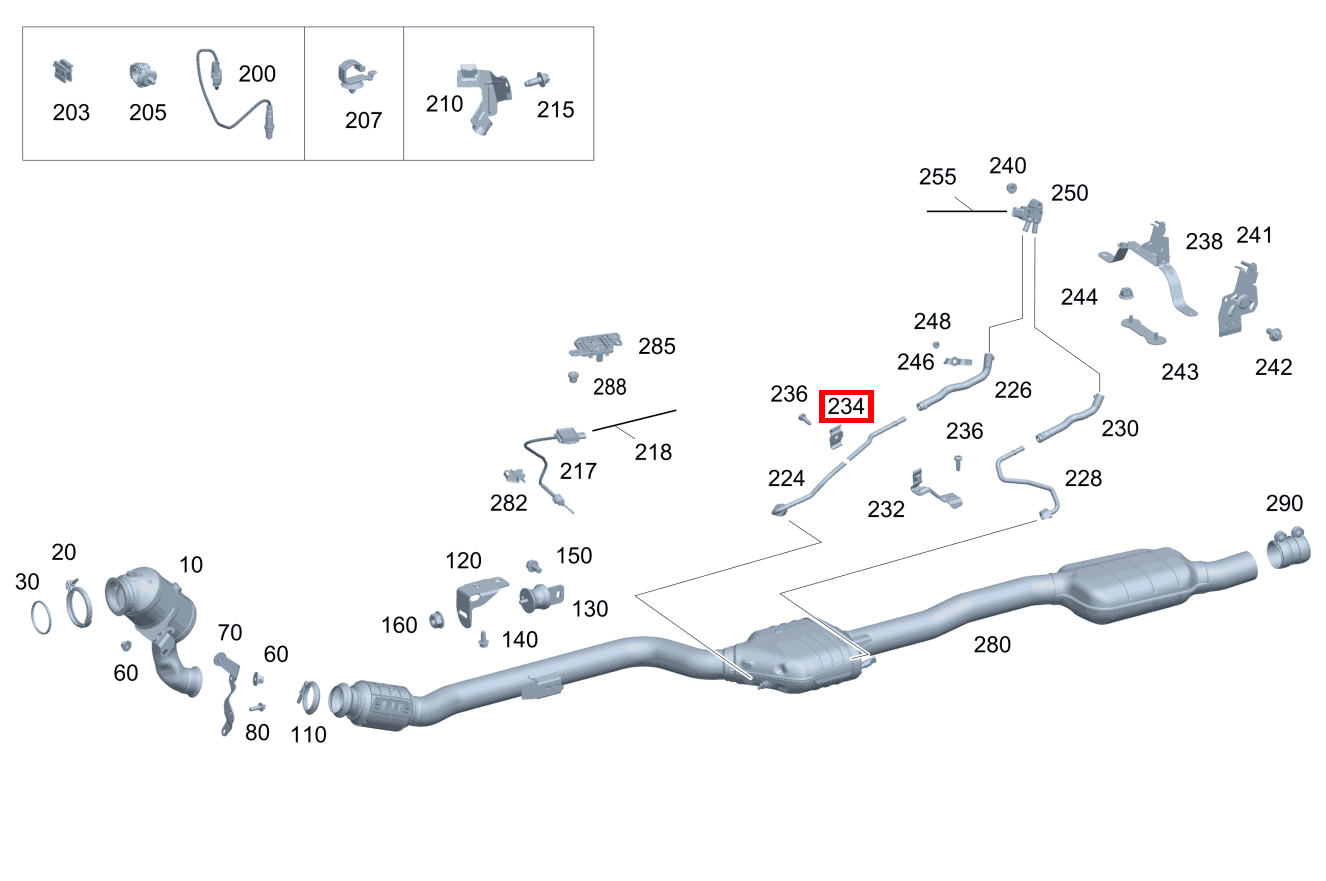 Lasche Druckleitungen an Halter E 200 4MATIC T-Modell 213