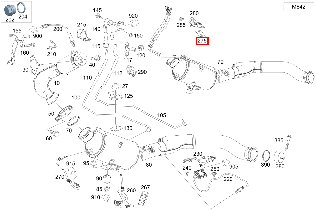 Unterlegplatte Unter Halter ML/GLE 350 BT/D 4M 642826 292