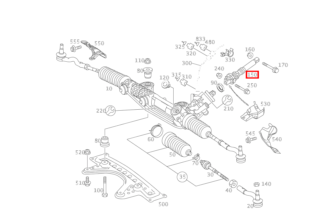 KUPPLUNGSMUFFE AN LENKGETRIEBE E280CDI SONDERAUFB 211