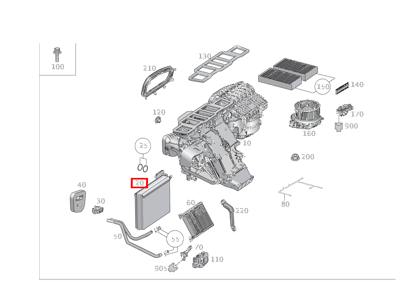 Verdampfer KLIMAANLAGE Mercedes-AMG GLS 63 4MATIC Off-Roader 166 Verdampfer KLIMAANLAGE Mercedes-AMG GLS 63 4MATIC Off-Roader 166