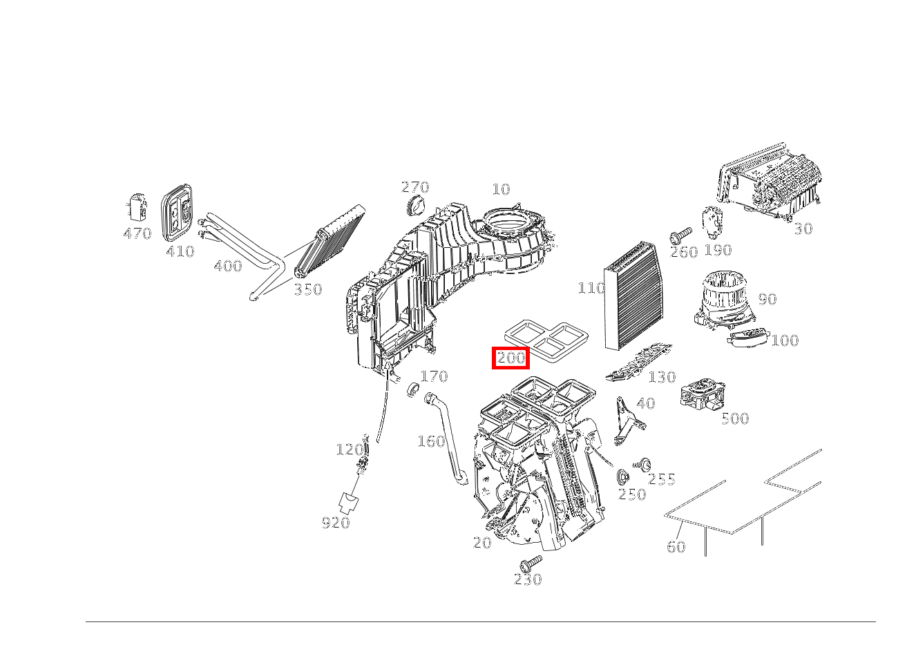 ABDICHTUNG LUFTKANAL DEFROSTKANAL ELECTRIC DRIVE 242