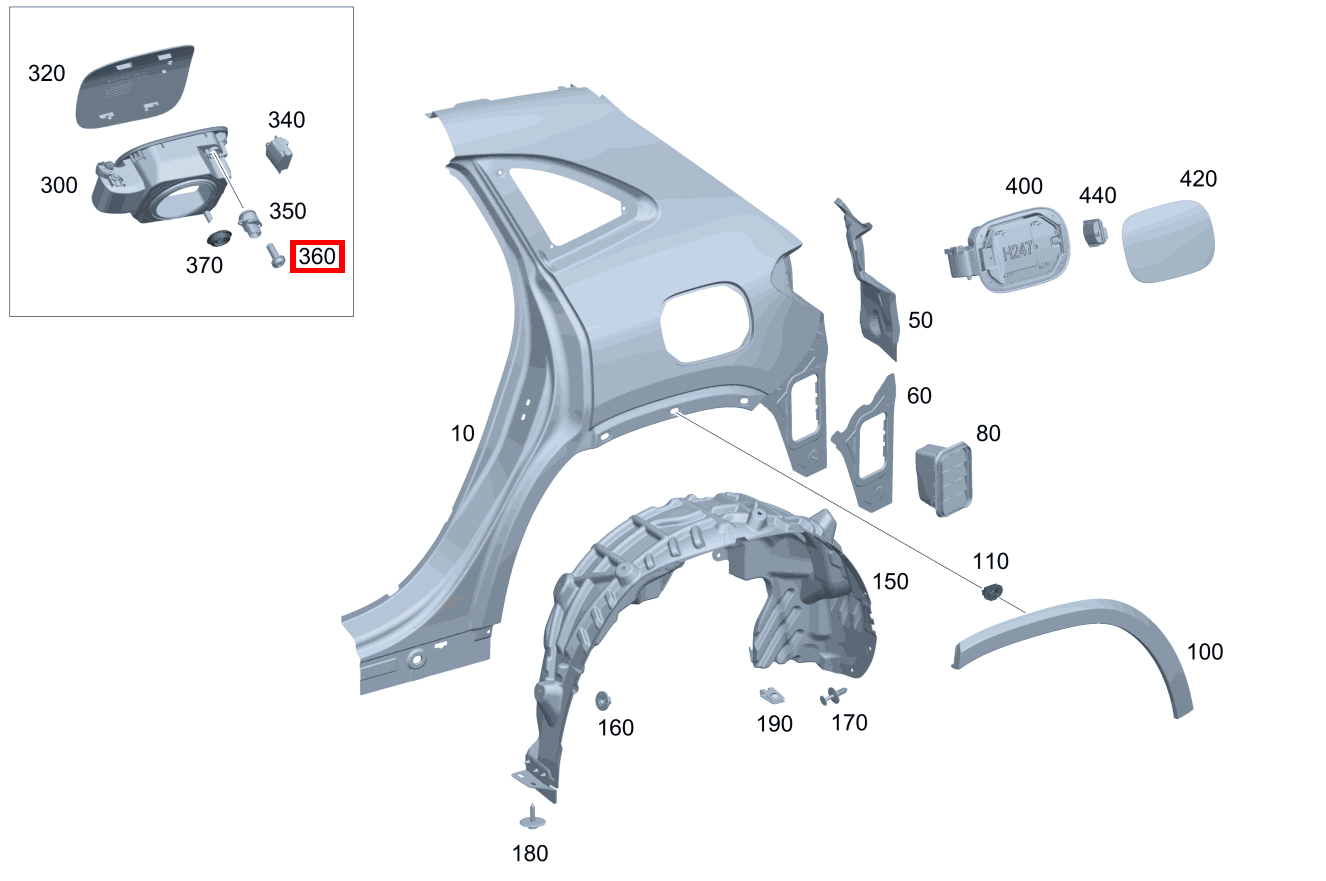 Sechsrundschraube Befestigung Tastenschalter; 4X12 GLA 250 e 247