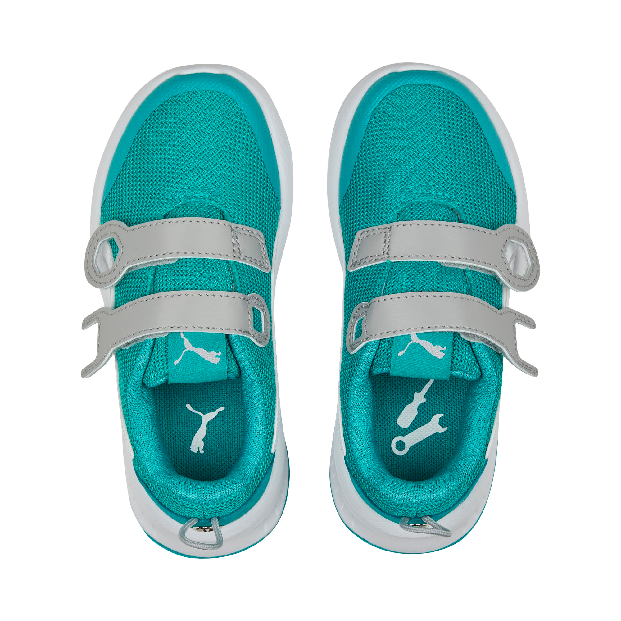 Mercedes-Benz -  Sneakers, Evolve PTC V PS, Kids, Mercedes-AMG F1 weiß/grün/silberfarben, PUMA