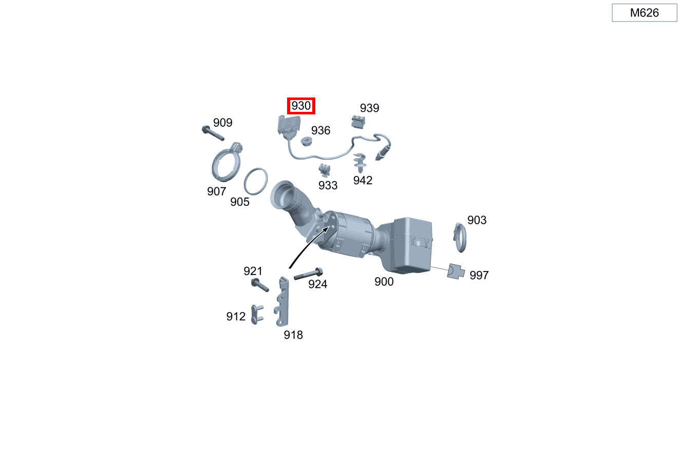Nox-Sensor Vorn C 200 T d BCA 205 Nox-Sensor Vorn C 200 T d BCA 205
