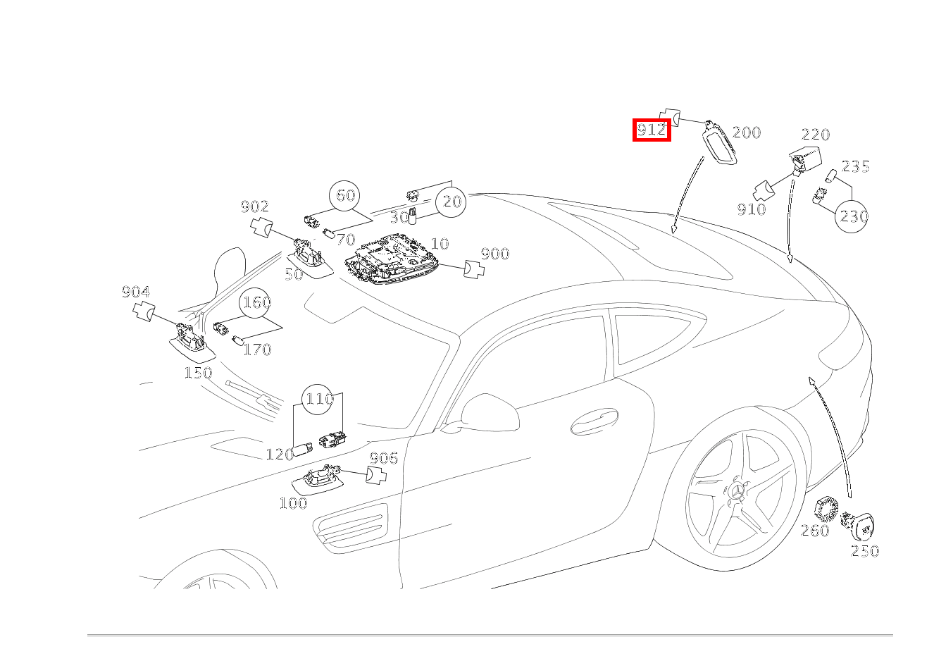 Stecker LADERAUMLEUCHTE E18/5; 2-PIN MQS Mercedes-AMG GT S 197 Stecker LADERAUMLEUCHTE E18/5; 2-PIN MQS Mercedes-AMG GT S 197