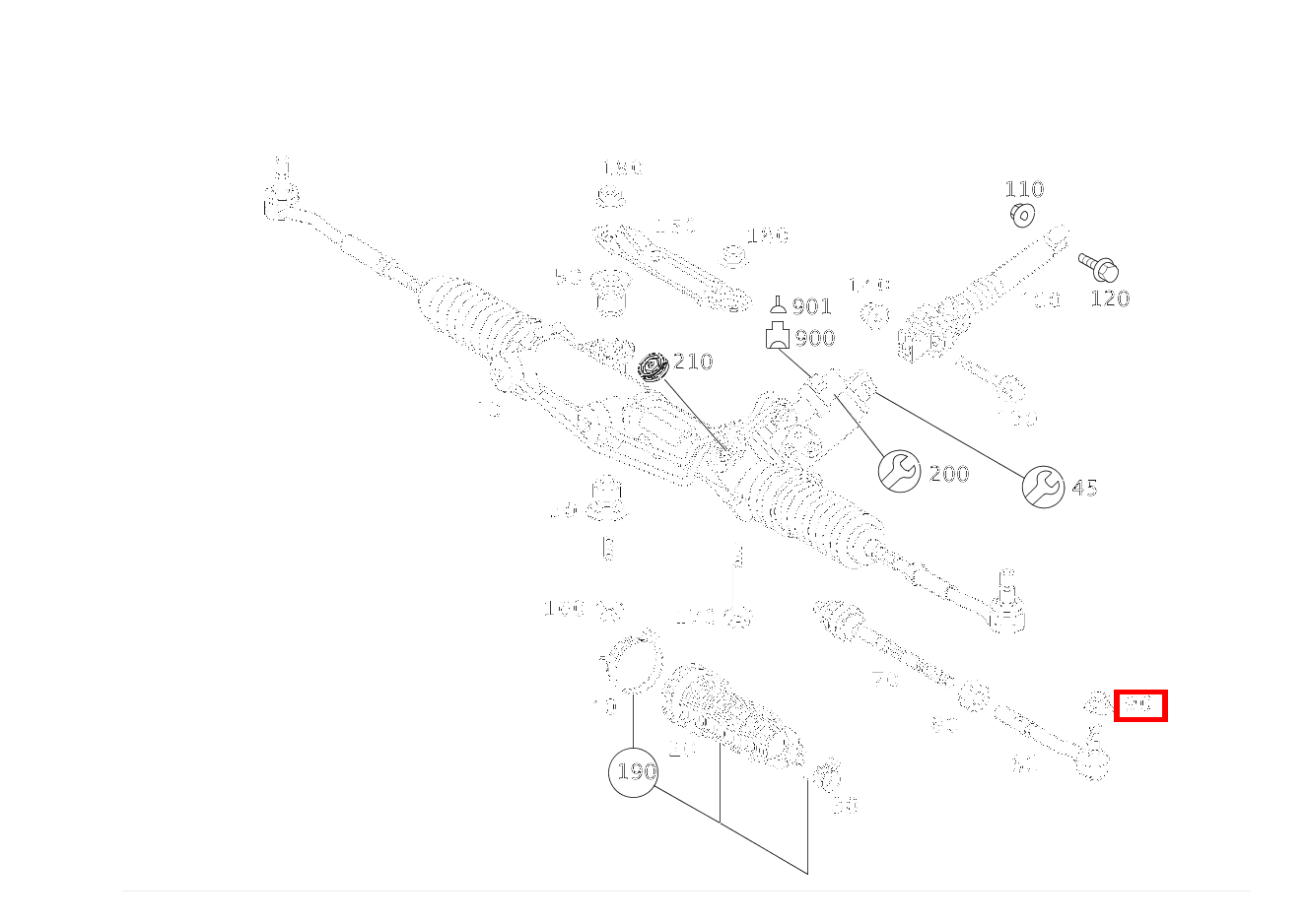 Sechskantmutter SPURSTANGE AN ACHSSCHENKEL; M14X1,5 SL 65 AMG Roadster BCA 230 Sechskantmutter SPURSTANGE AN ACHSSCHENKEL; M14X1,5 SL 65 AMG Roadster BCA 230