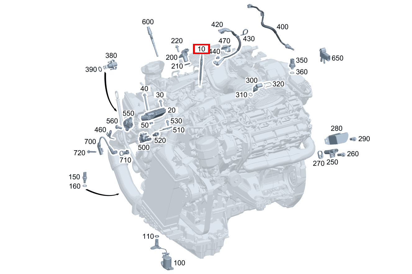 GLUEHSTIFTKERZE Keramikausführung M10 E350CDI BE CA 207
