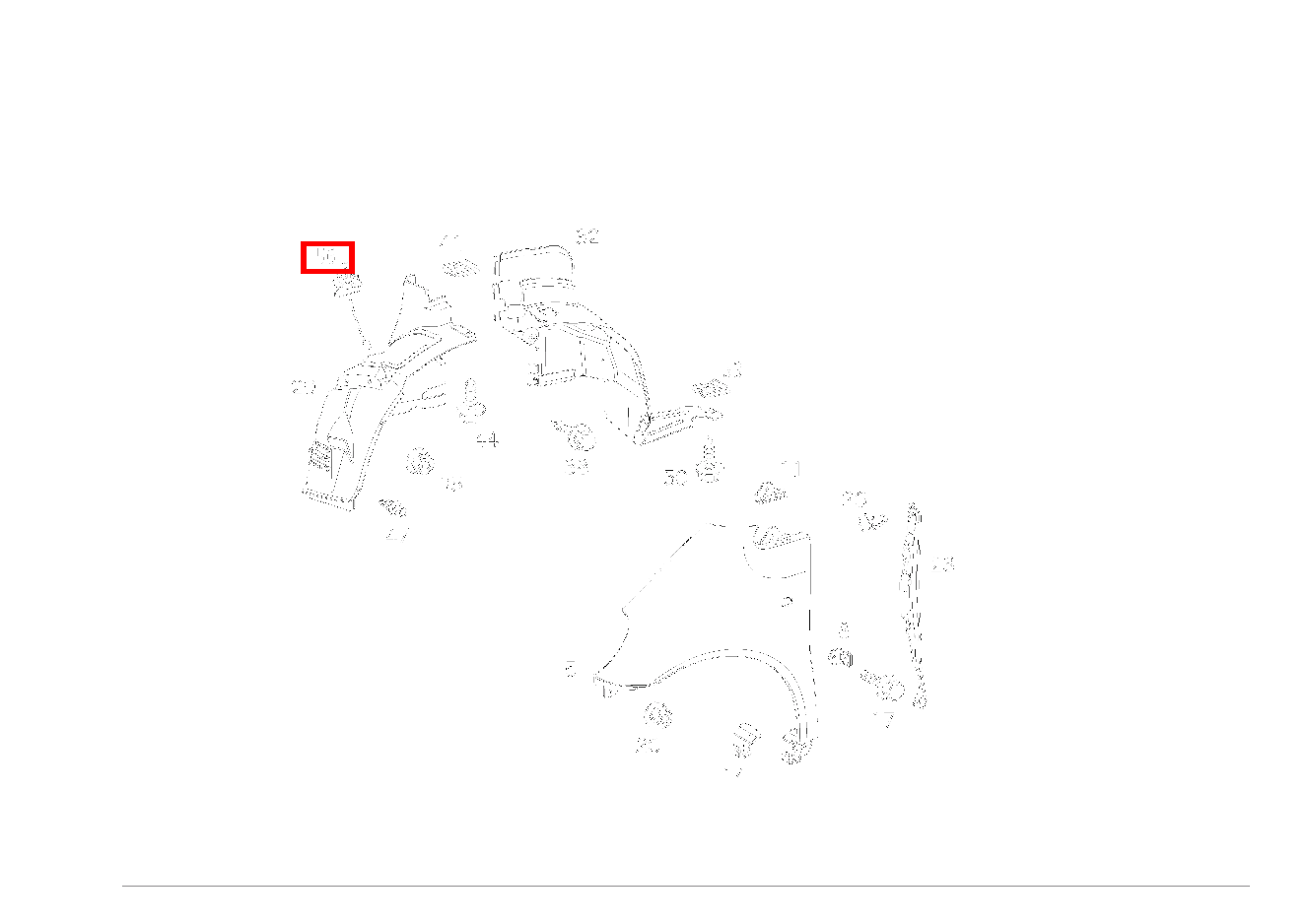 Verschluss ABDECKUNG AN VERKLEIDUNG A 210 L EVOLUTION 168