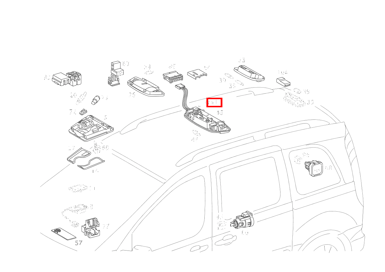 Glühlampe 12V-1.5W Vaneo 1.6 TREND 414