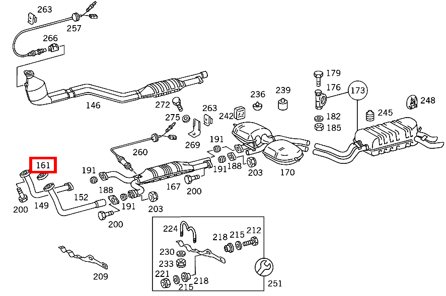 Flansch VORN LINKS 420 SEC COUPE mit Automatic 126