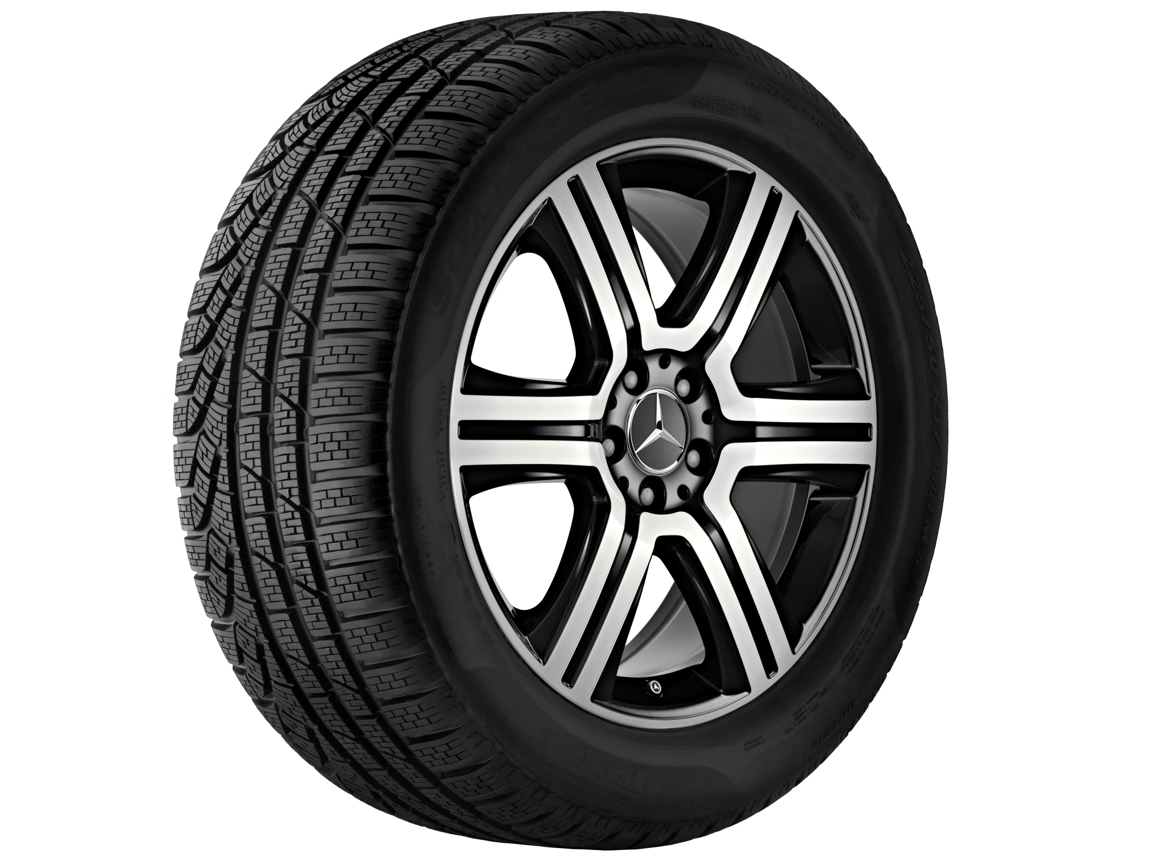 6-Speichen-Rad, 48,3 cm (19 Zoll), glanzgedre