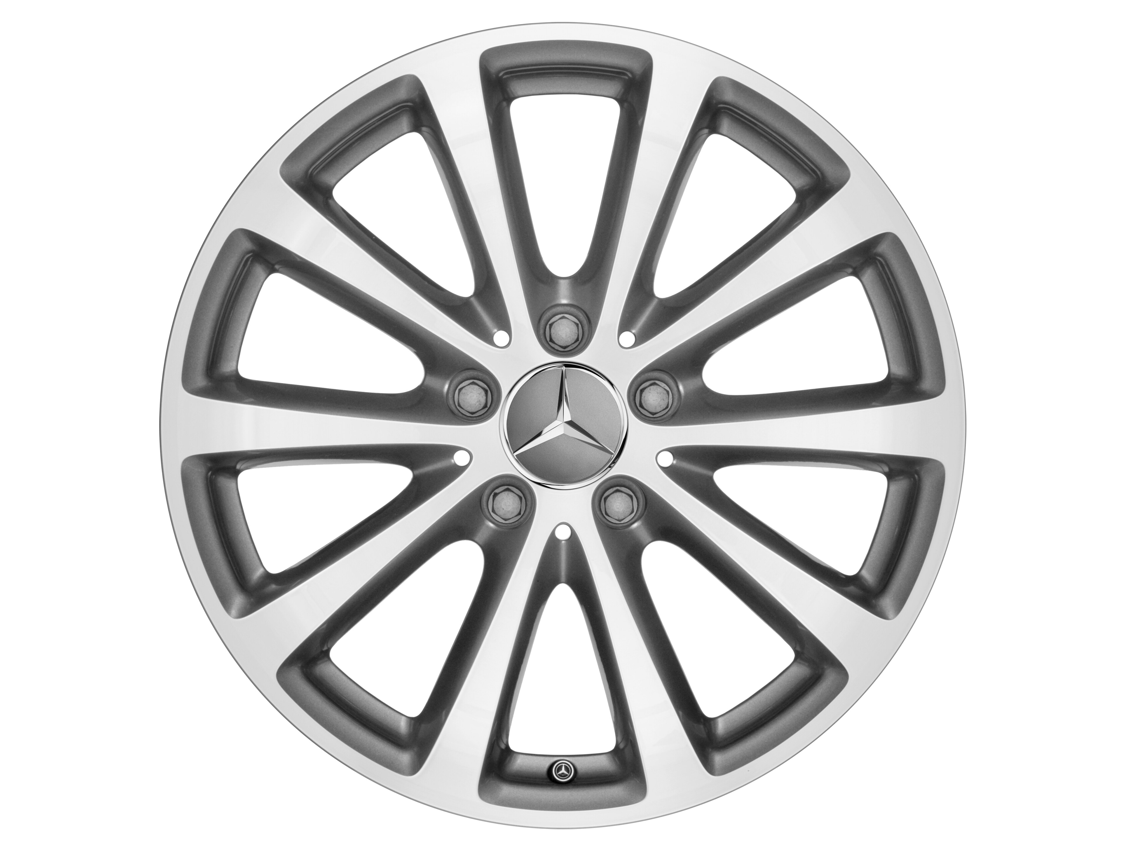 Mercedes-Benz - 10-Speichen-Rad, 43,2 cm (17 Zoll), glanzgedr 10-Speichen-Rad, 43,2 cm (17 Zoll), glanzgedr