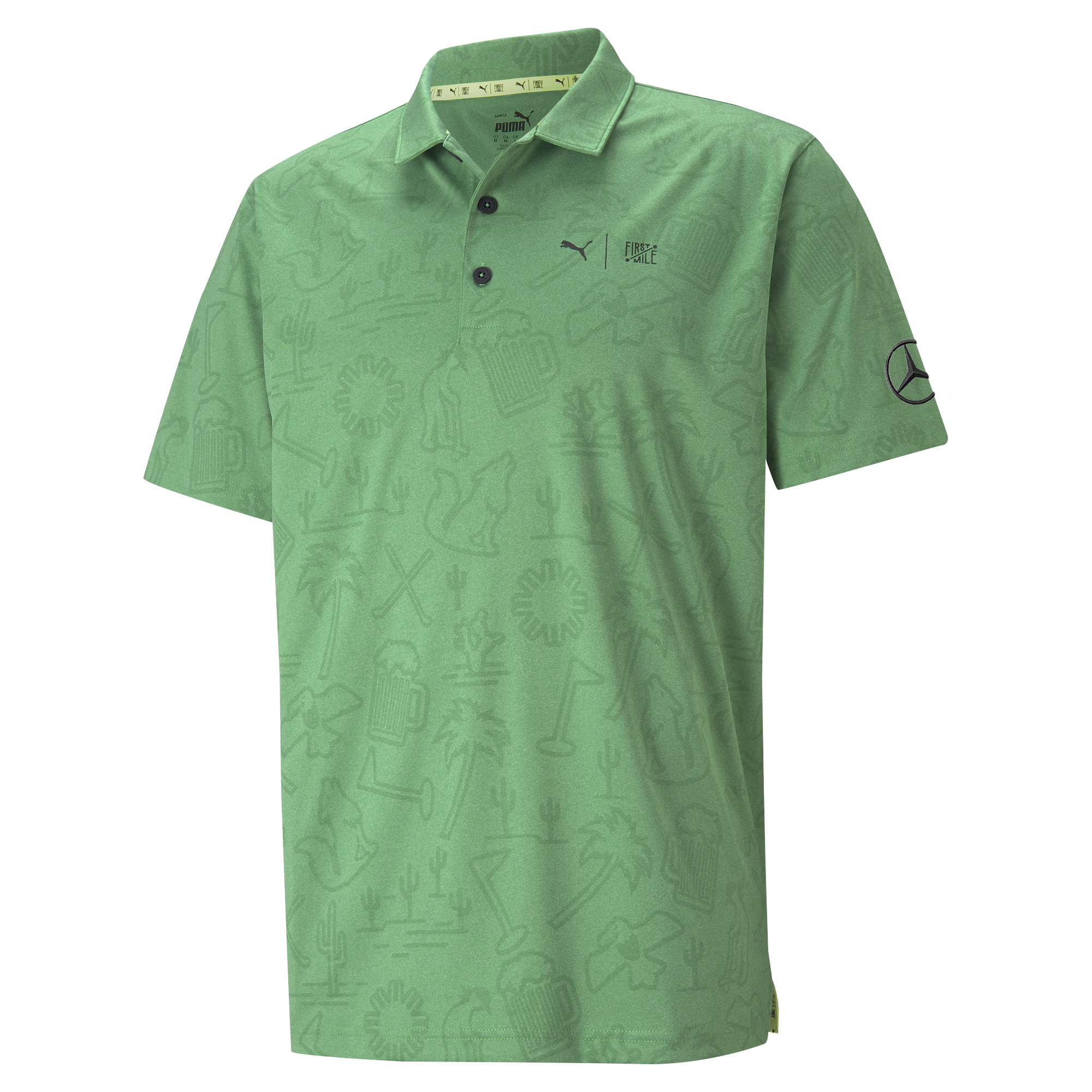 Golf-Poloshirt Herren, grün