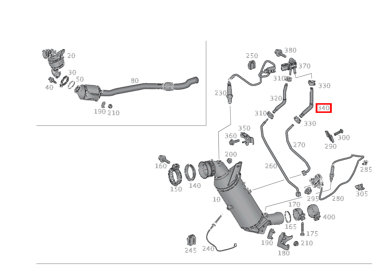 Abgasschlauch SLK250CDI BE 172