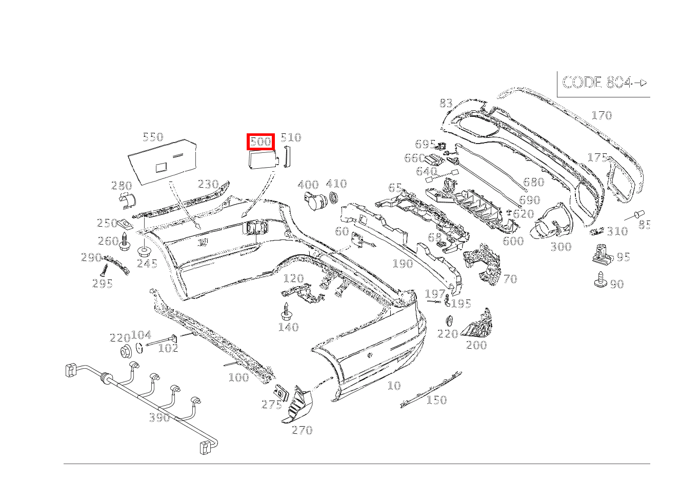 Radarsensor Links und rechts außen E 300 T 4M 212 Radarsensor Links und rechts außen E 300 T 4M 212