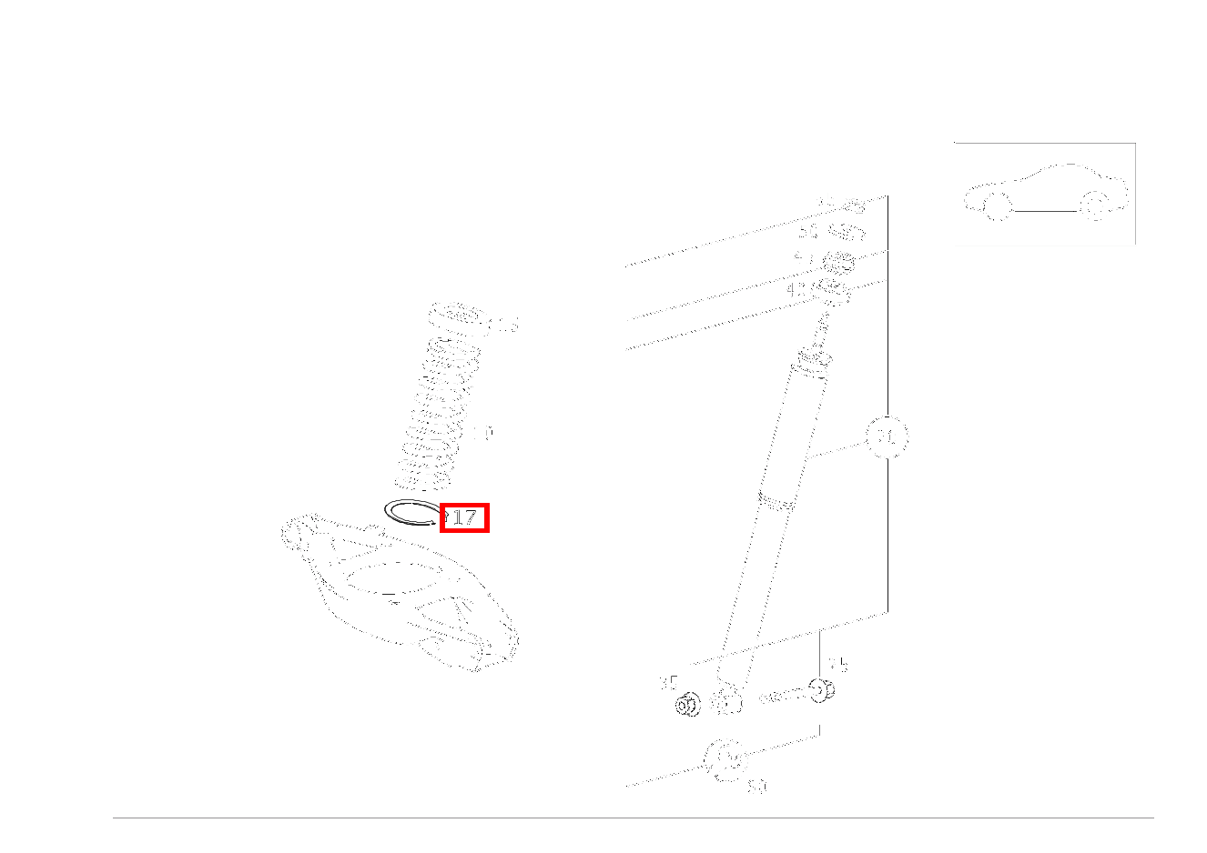 FEDERAUFLAGE HINTERFEDER, UNTEN SLK 320 AMG KOMP 170