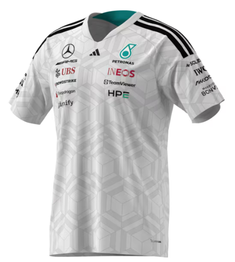 T-Shirt Herren, Fahrer, Mercedes-AMG F1 weiß
