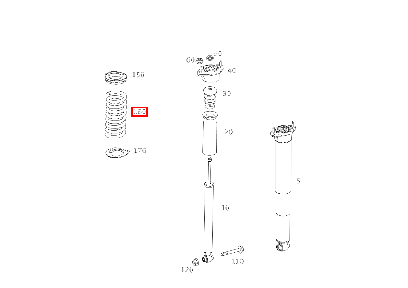 Hinterfeder FARBKENNZEICHNUNG: 2 X VIOLETT C 180 KOMPRESSOR T-Modell BlueEFFICIENCY 240 Hinterfeder FARBKENNZEICHNUNG: 2 X VIOLETT C 180 KOMPRESSOR T-Modell BlueEFFICIENCY 240