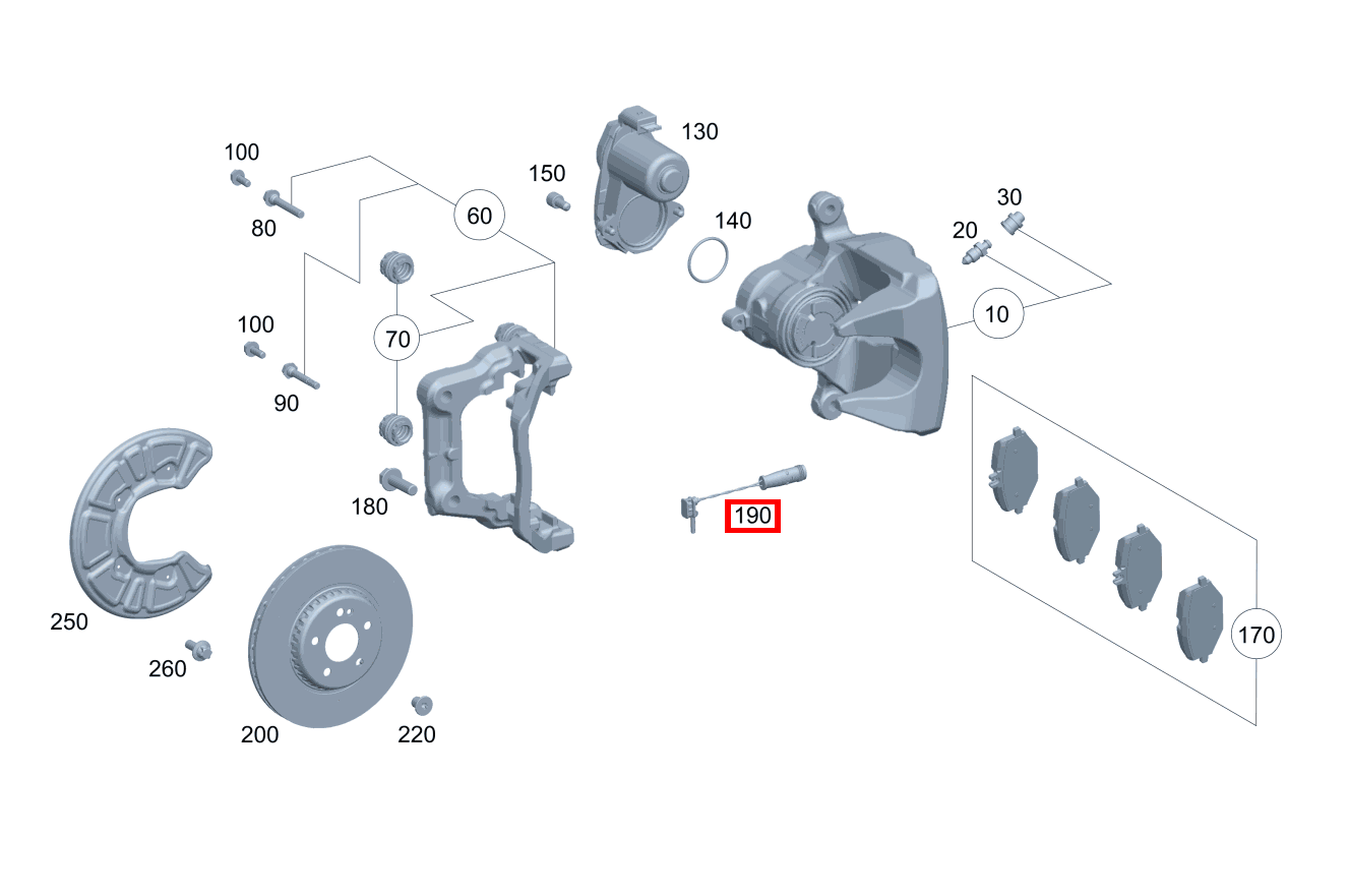 Belagverschleisssensor BREMSVERSCHLEISSANZEIGE Mercedes-AMG E 63 S 4MATIC+ Limousine 213 Belagverschleisssensor BREMSVERSCHLEISSANZEIGE Mercedes-AMG E 63 S 4MATIC+ Limousine 213