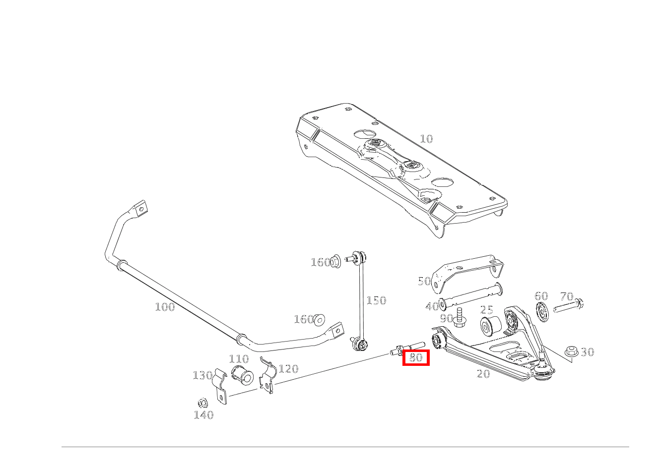 Stiftschraube DREIECKLENKER AN ACHSTRAEGER, RECHTS fortwo coupé mhd 52 kW 460