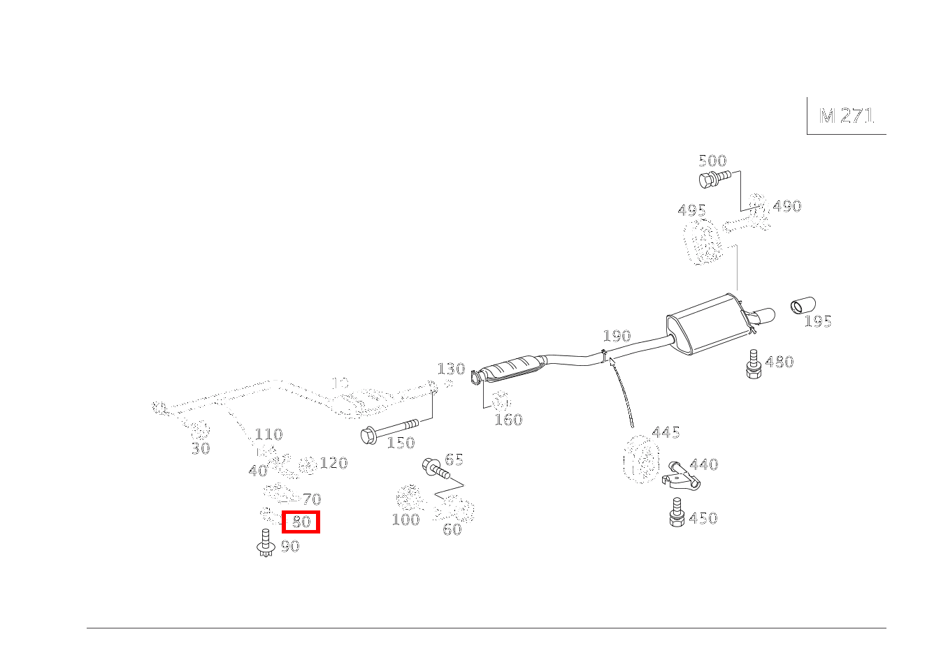 Unterlegplatte Auspuffrohr vorn an Getriebe CLK DTM AMG 5,5 L 209 Unterlegplatte Auspuffrohr vorn an Getriebe CLK DTM AMG 5,5 L 209