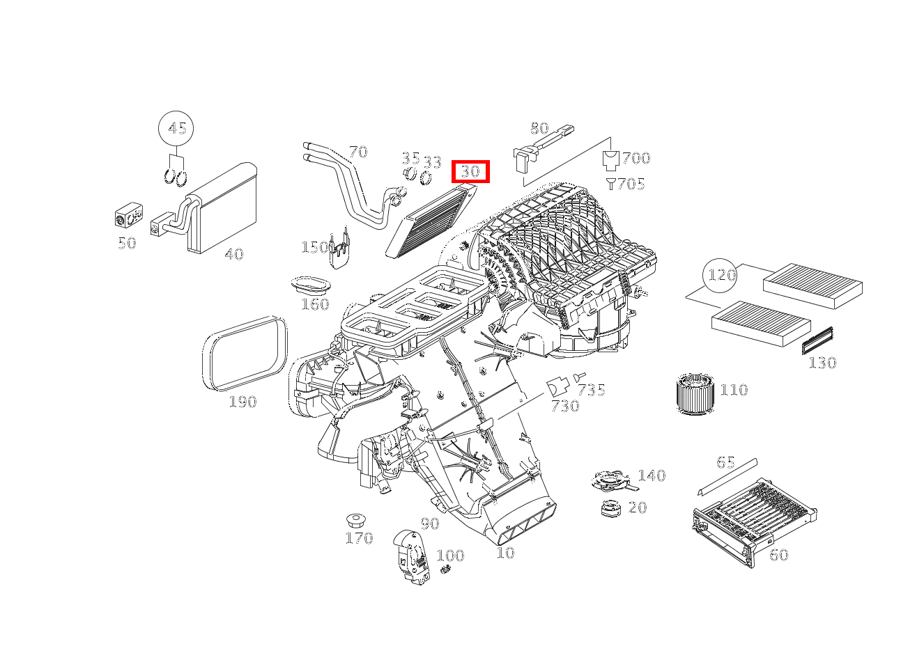 TEILESATZ WAERMETAUSCHER KLIMAKASTEN R350 L 4MATIC 251 TEILESATZ WAERMETAUSCHER KLIMAKASTEN R350 L 4MATIC 251