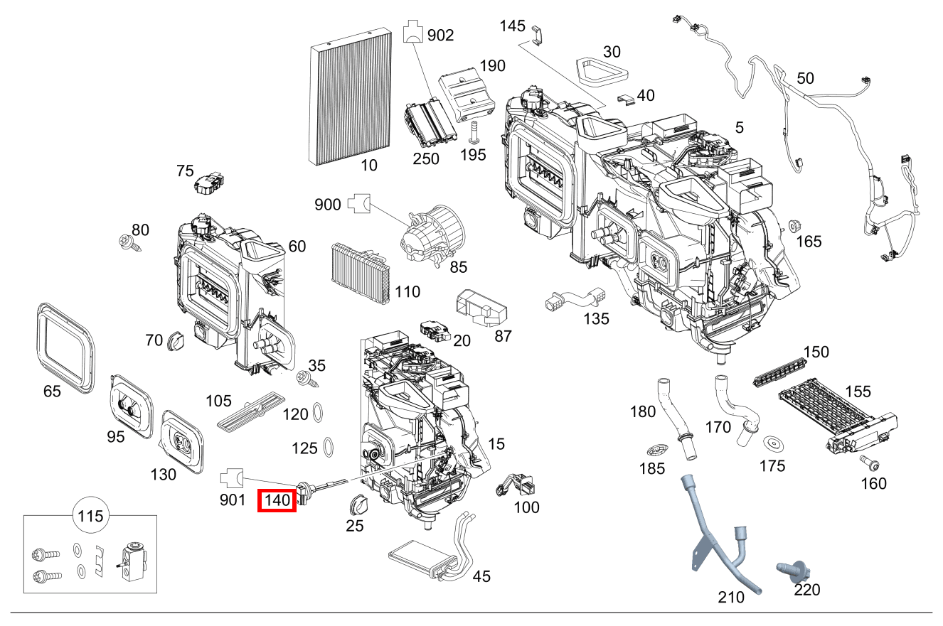 Temperatursensor Lufttemperatur Vito Kastenwagen 116 BlueTEC K 201 Temperatursensor Lufttemperatur Vito Kastenwagen 116 BlueTEC K 201