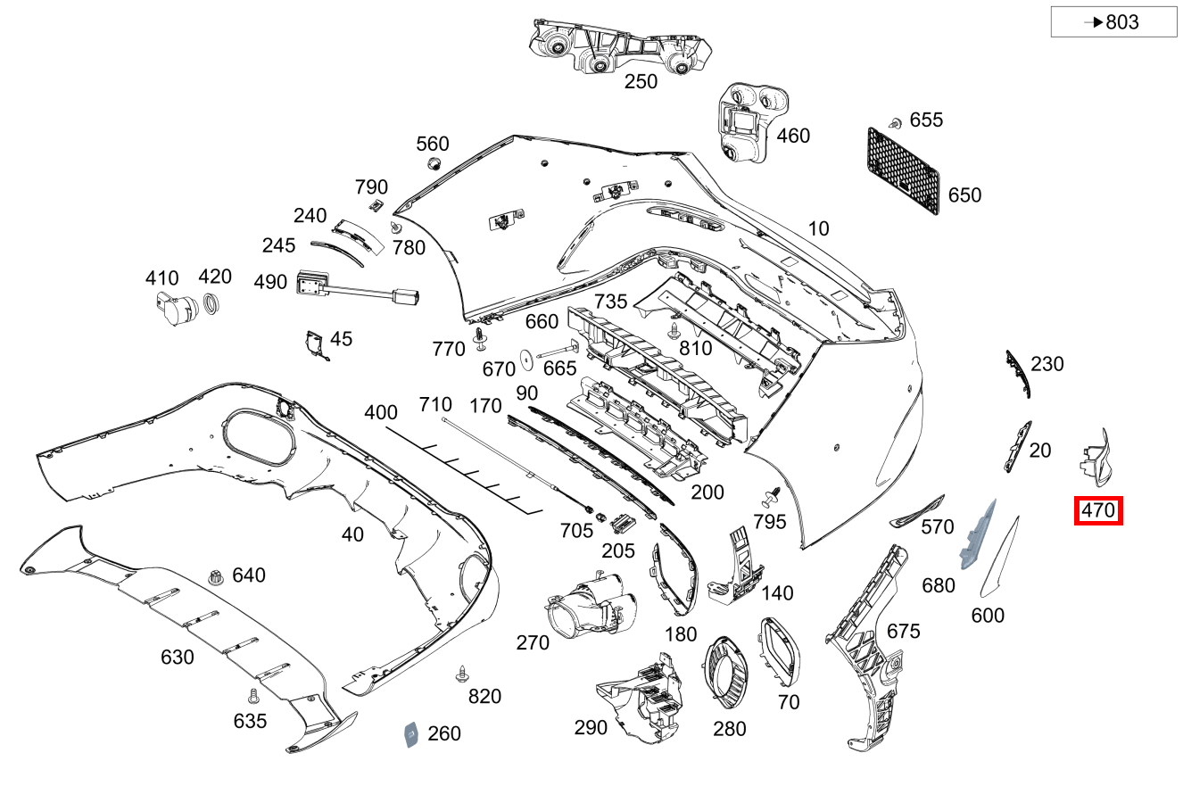 ABDECKUNG RADARSENSOR Radarsensor rechts CLA 200 Shooting Brake 118 ABDECKUNG RADARSENSOR Radarsensor rechts CLA 200 Shooting Brake 118