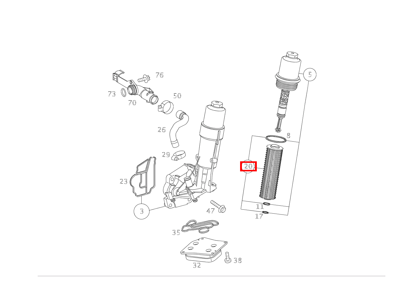 Teilesatz Filtereinsatz E200NGT BE 212 Teilesatz Filtereinsatz E200NGT BE 212