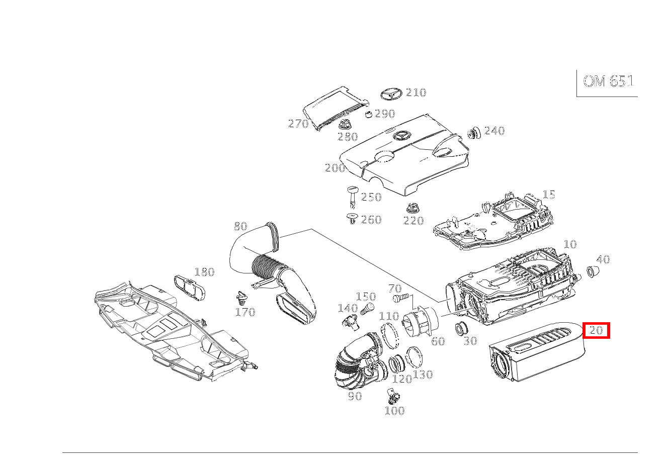 Luftfiltereinsatz LUFTFILTER SLK/SLC 250 B /D 172