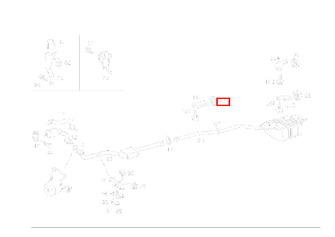 Aufhängering AUFHAENGUNG NACHSCHALLDAEMPFER LINKS C 200 T CDI 202