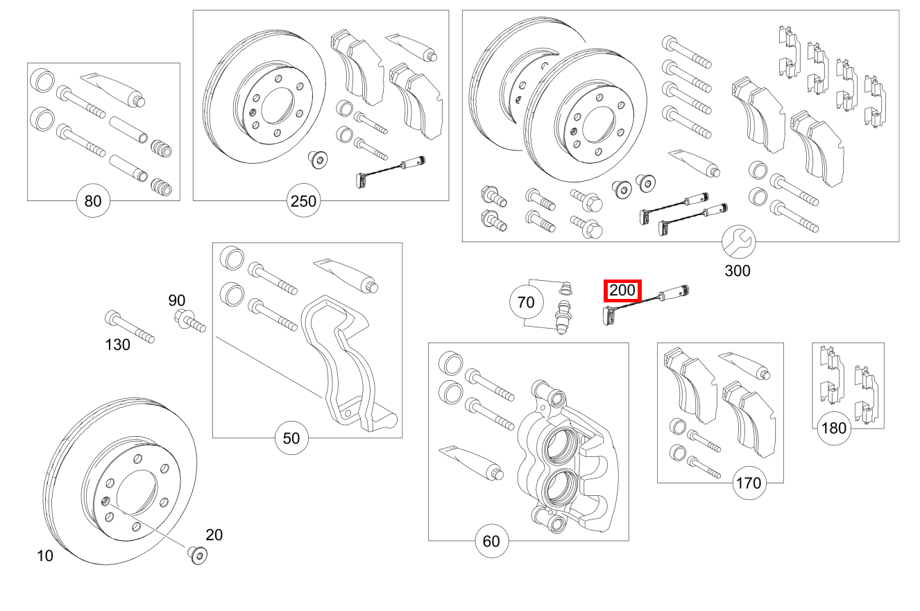 Belagverschleisssensor Vorn rechts 906