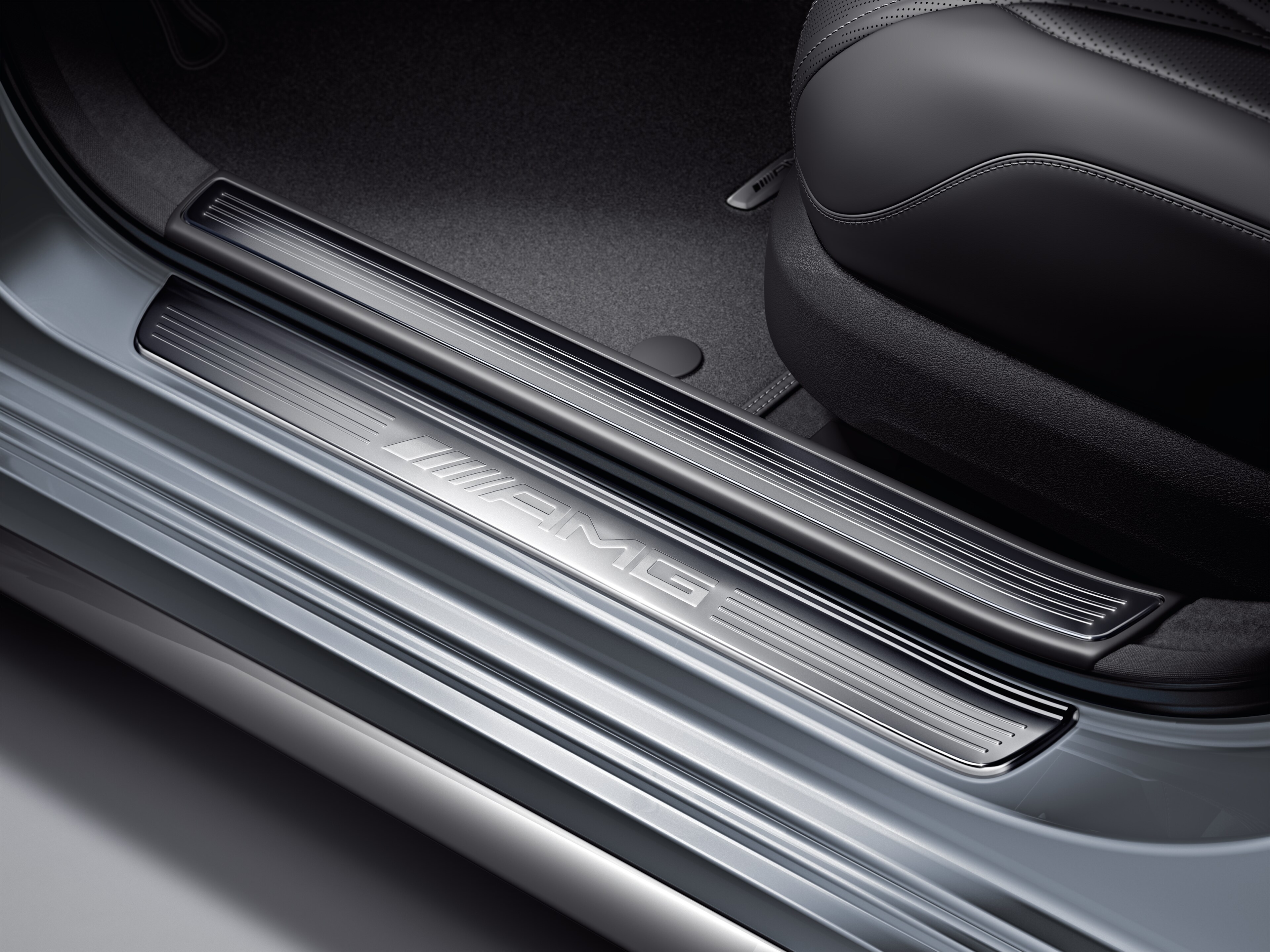 AMG Einstiegsleisten, unbeleuchtet, Satz 2-fa