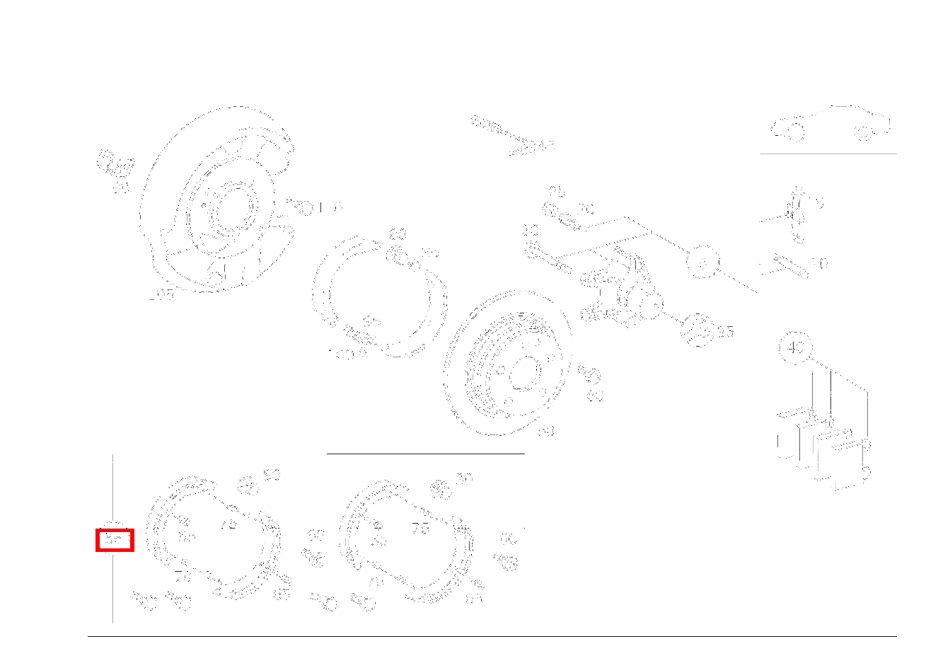TEILESATZ BREMSBACKE LIEFERUMFANG SL 600 Roadster mit Automatik 129